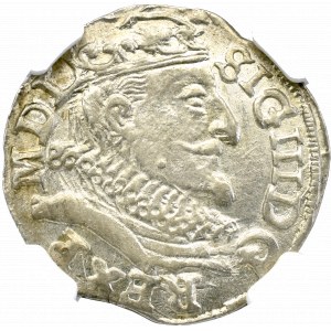 Zygmunt III Waza, Trojak 1598 Lublin - nieopisany NGC MS63