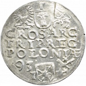 Zygmunt III Waza, Trojak 1593, Poznań - nieopisany L•