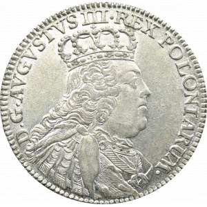 August III Sas, 8 groszy 1753 OE - bardzo rzadki 