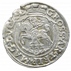 Zygmunt II August, Trojak 1563, Wilno 