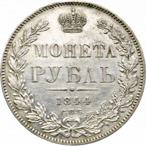 Rosja, Mikołaj I, Rubel 1844 СПБ-КБ 