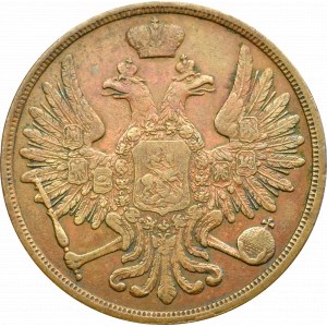 Zabór rosyjski, 3 kopiejki 1852 BM, Warszawa