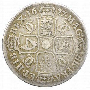 Great Britain, 1/2 crown 1677