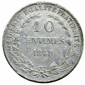 Francja, 10 centimów 1848 