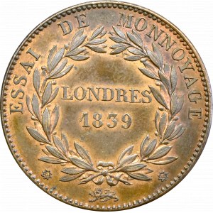 France, 10 centime 1839 - essai