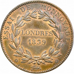 Francja, 10 centimów 1839 - essai 