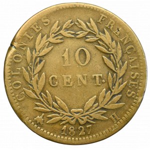 France, 10 centimes 1827 H