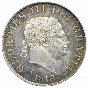 Wielka Brytania, 1/2 korony 1818 