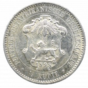 German East Africa, 1/4 rupee 1898