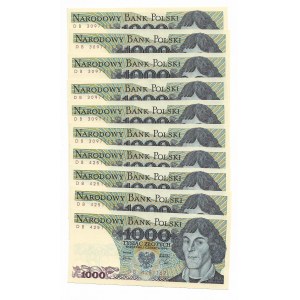 Polska, PRL i III RP, 1000 złotych 1979 DB - zestaw 10 sztuk