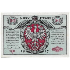 Polska, Generalne Gubernatorstwo, 50 marek polskich 9.12.1916; jenerał, seria A