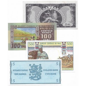 Świat, Zestaw 4 banknotów