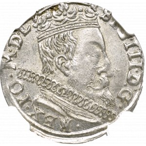 Zygmunt III Waza, Trojak 1597, Wilno - NGC MS63 