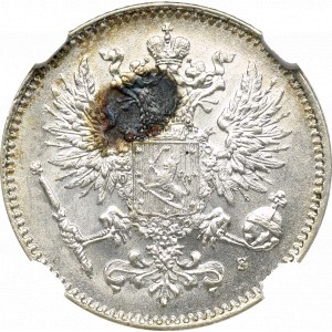 Russian occupation of Finland, 50 pennia 1915 - NGC MS64