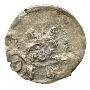 Kazimierz III Wielki, Denar bez daty, Kraków - KAZIMIR orzeł z głową w lewo 