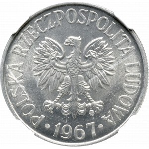 PRL, 50 groszy 1967 - najrzadszy rocznik - NGC MS64