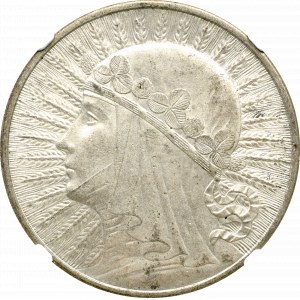 II Rzeczpospolita, 10 złotych 1932, Londyn - NGC MS63