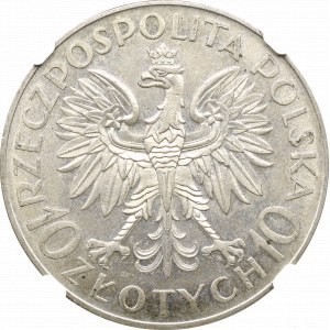 II Rzeczpospolita, 10 złotych 1933, Sobieski - NGC MS63