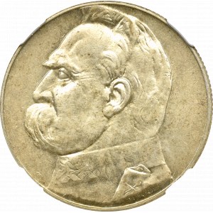 II Rzeczpospolita, 5 złotych 1934, Piłsudski - NGC AU58