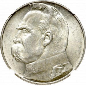 II Rzeczpospolita, 10 złotych 1938, Piłsudski - NGC MS63
