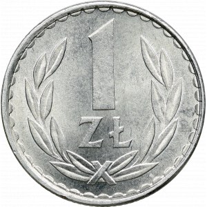 PRL, 1 złoty 1982 - wąska data 
