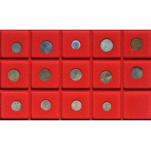 Polska, zestaw 14 monet 1918 - 1939