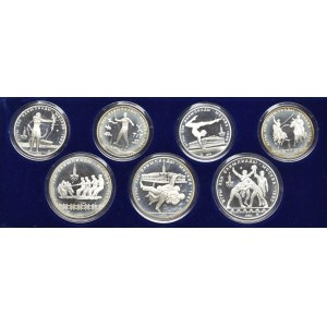 ZSRR, zestaw 5 i 10 rubli 1979 -1980, srebro 