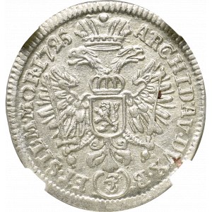 Austria, 3 kreuzer 1725 Prague
