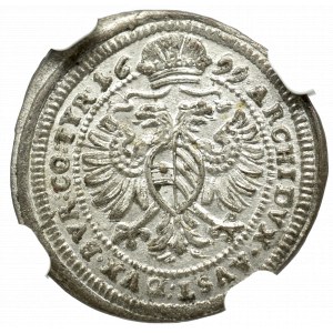 Austria, Leopold,1 Krajcar 1699 Wiedeń - NGC MS61