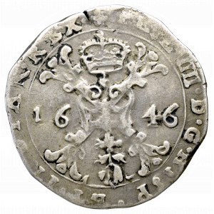 Netherlands, Flanders, Philip IV, 1/2 patagon 1646 Brügge