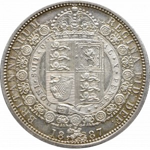 Great Britain, 1/2 crown 1887