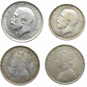 Wielka Brytania, Zestaw 4 srebrnych monet