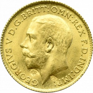 Great Britain, 1/2 pounds 1912 countermark