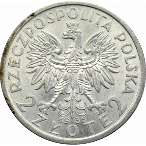 II Rzeczpospolita, 2 złote 1933, Głowa kobiety