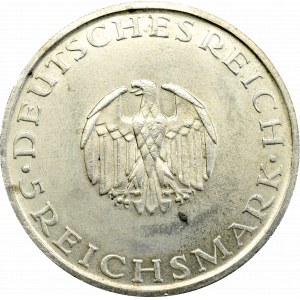 Germany, 5 mark 1929 D Lessing