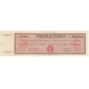 Włochy, 10.000 lirów 1947