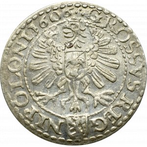 Zygmunt III Waza, Grosz 1606, Kraków - REG-NI