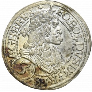 Austria, 3 kreuzer 1670