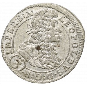 Austria, Leopold I, 3 Krajcary 1698, Praga 