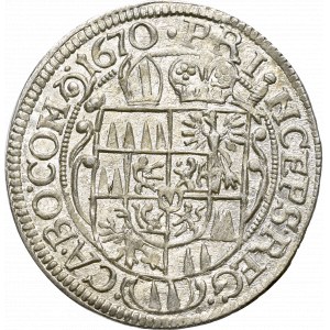 Austria, 3 kreuzer 1670 Olmutz