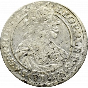 Śląsk, Leopold I, 6 krajcarów 1665 SH, Wrocław 