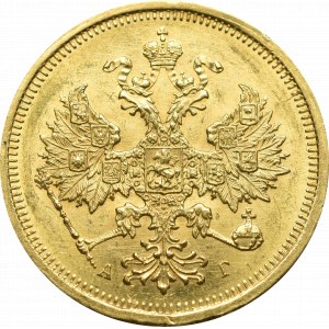 Rosja, Aleksander III, 5 Rubli 1885 СПБ-АГ 