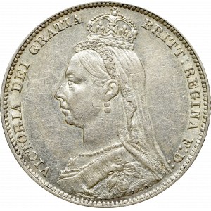 Wielka Brytania, 1 schilling 1889