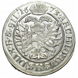 Śląsk, Leopold I, 6 krajcarów 1673 SHS, Wrocław