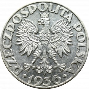 II Rzeczpospolita, 5 złotych 1936, Okręt