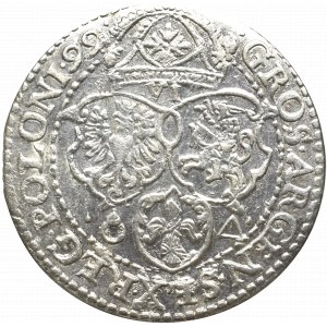 Zygmunt III Waza, Szóstak 1599, Malbork - mała głowa