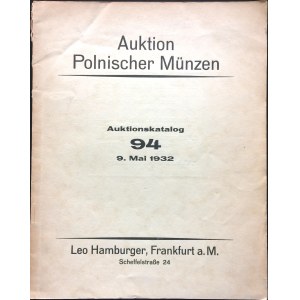 Katalog aukcyjny Leo Hamburger „Auktion Polnischer Münzen