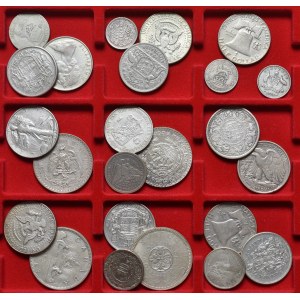 Świat, Kolekcja srebrnych monet (24 szt)