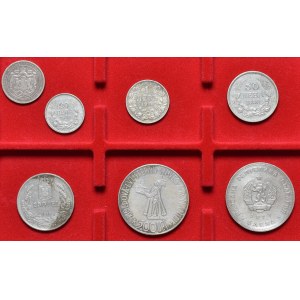 Europa, zestaw 7 srebrnych monet