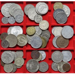 Europa, zbiór ponad 50 starych monet